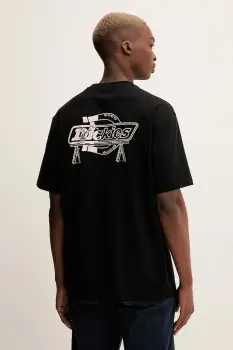 Dickies tricou din bumbac culoarea negru, cu imprimeu, DK0A87QP imagine