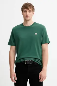 Dickies tricou din bumbac culoarea verde, cu model, DK0A4XDB imagine