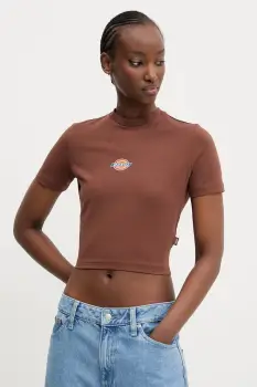 Dickies tricou femei, culoarea maro, DK0A4XPOK471 imagine