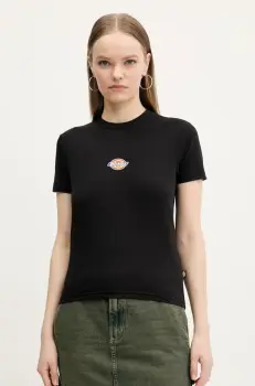 Dickies tricou femei, culoarea negru, DK0A4ZAOBLK1 imagine