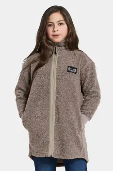 Didriksons bluza copii AMPERE KIDS FZ L culoarea maro, 505678 imagine