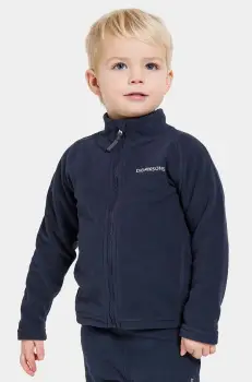 Didriksons bluza copii MONTE KIDS FULLZIP culoarea roz, neted imagine