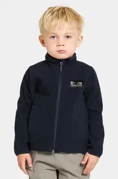 Didriksons bluza copii MUSKOT KDS JACKET culoarea albastru marin, neted, 505711 imagine
