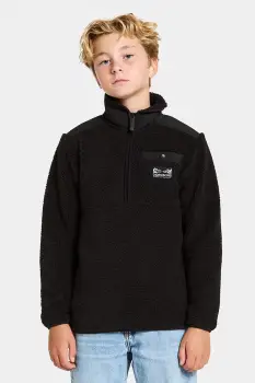 Didriksons bluza EXA KIDS HALF Z culoarea negru, uni, 505638 imagine