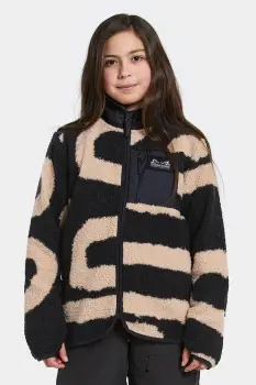 Didriksons bluza EXA PR KIDS FZ 2 culoarea negru, uni, 505859 imagine