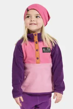 Didriksons bluza MONTE KIDS HALF BU 4 culoarea roz, uni, 505590 imagine