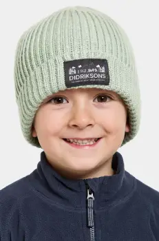 Didriksons caciula copii BUS KDS BEANIE culoarea verde imagine