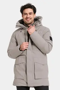 Didriksons geaca AKILLES culoarea gri, de iarna, 505964 imagine