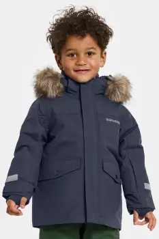 Didriksons geaca copii BJARVEN KIDS PARKA 4 culoarea bleumarin, 505991 imagine