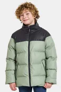 Didriksons geaca copii MEGA KIDS JKT culoarea verde, 505364 imagine