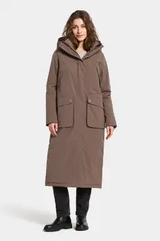 Didriksons geaca de ploaie MELODY culoarea maro, de tranzitie, 505851 imagine