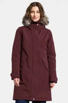 Didriksons geaca ERNA culoarea bordo, de iarna, 505853 imagine