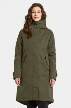 Didriksons geaca LUNA culoarea verde, de iarna, oversize, 505930 imagine