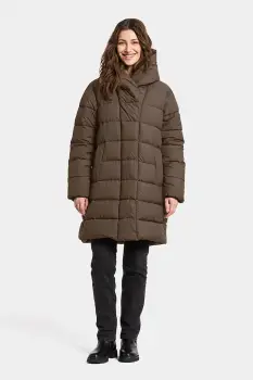Didriksons geaca NELLA culoarea maro, de iarna, 505931 imagine
