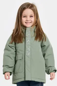 Didriksons geaca TALVI KIDS JKT culoarea verde, 505474 imagine