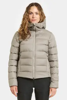 Didriksons geaca TEJLA culoarea bej, de iarna, 505887 imagine