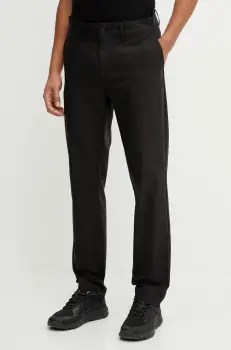 Didriksons pantaloni DARREN culoarea negru, drept, 505087 imagine