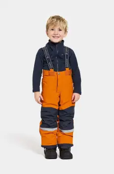 Didriksons pantaloni de schi pentru copii IDRE KIDS PANTS culoarea portocaliu imagine