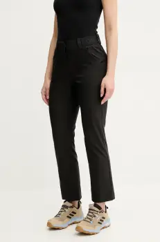 Didriksons pantaloni MARY culoarea negru, drept, high waist, 505120 imagine