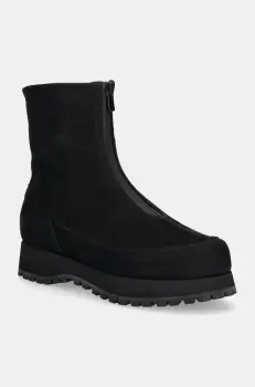 Diemme botine din nubuc Este culoarea negru, cu platforma, DI23FWESW-M01N002BLK imagine