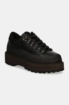 Diemme pantofi din nubuc Cornaro Due Gomma culoarea negru, DI24FWCOW-F04L007BLK imagine