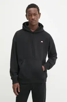 Diesel bluza culoarea negru, cu gluga, uni, A16401.0HYAT imagine