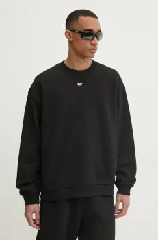 Diesel bluza S-BOXT-D SWEAT-SHIRT barbati, culoarea negru, neted, A14903.0GEAD imagine