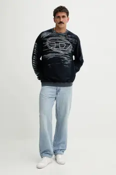 Diesel bluza S-BOXT-T1 culoarea bleumarin, cu imprimeu, A18654.0AGCB imagine