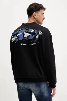 Diesel bluza S-BOXT-T2 culoarea negru, uni, A18694.0HYAT imagine