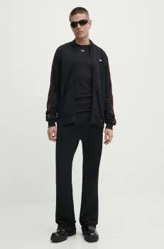 Diesel bluza S-LOCK-D barbati, culoarea negru, neted, A14928.0DLAA imagine