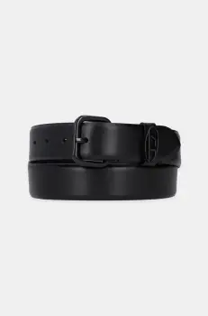 Diesel curea de piele B-1DR OVAL D LOOP culoarea negru, X10127.P6364 imagine