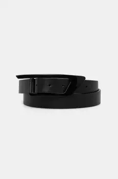 Diesel curea de piele D LOGO B-DLOGO II belt barbati, culoarea negru, X09916.PR227 imagine