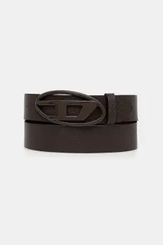 Diesel curea de piele OVAL D LOGO B-1DR culoarea maro, X08516.P4231 imagine