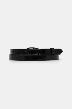 Diesel curea de piele PLAY-D B-PLAY 15 belt femei, culoarea negru, X10323.PR271 imagine