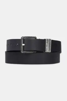 Diesel curea DIESEL LOGO B-GUARANTEE-A belt barbati, culoarea negru, X08532.PR227 imagine