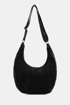 Diesel geanta de bumbac RAVE RAVE HOBO culoarea negru, X10414.P4485 imagine