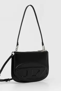 Diesel geanta de piele 1DR 2.0 1DR TWIN culoarea negru, X10330.PR818 imagine