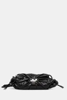 Diesel geanta de piele SCRUNCH-D culoarea negru, X10331.P1003 imagine