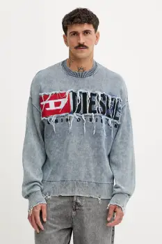 Diesel hanorac de bumbac K-FRONZI cu imprimeu, A18915.0KICC imagine