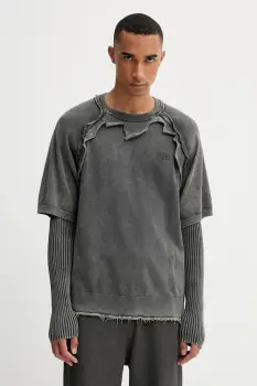 Diesel hanorac de bumbac K-PETRO culoarea gri, cu imprimeu, A18898.0NKCQ imagine