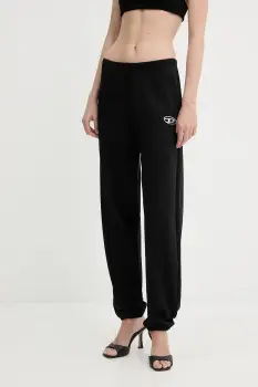 Diesel pantaloni de trening din bumbac P-LACYN-OD culoarea negru, uni, A19447.0BMBJ imagine
