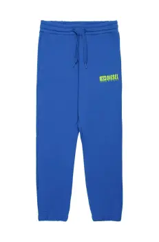 Diesel pantaloni de trening din bumbac pentru copii PBASEL TROUSERS neted, J02316 imagine