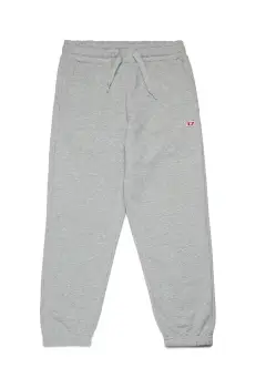 Diesel pantaloni de trening din bumbac pentru copii PGINND TROUSERS culoarea gri, neted, J02235 imagine