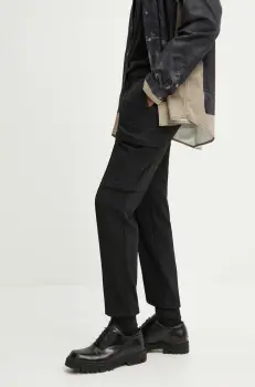 Diesel pantaloni P-DRAKE barbati, culoarea negru, A15491.0NKBL imagine