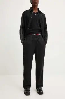 Diesel pantaloni P-DREYER-C barbati, culoarea negru, drept, A14417.0HPAG imagine