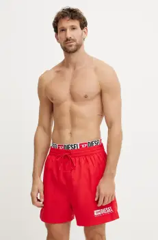 Diesel pantaloni scurti de baie VISPER-41-D-CORE BOXER-SHORTS culoarea rosu, A16301.0NJAS imagine