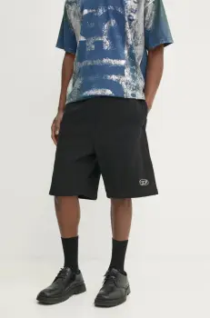 Diesel pantaloni scurti din bumbac culoarea negru, A10996.0BMBJ imagine