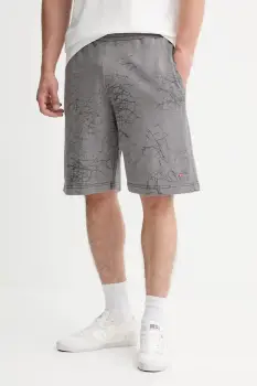 Diesel pantaloni scurti din bumbac P-CREW culoarea gri, A18490.0PLBV imagine