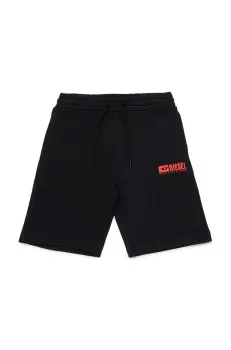 Diesel pantaloni scurti din bumbac pentru copii PBASESHORT SHORTS culoarea negru, J02236 imagine