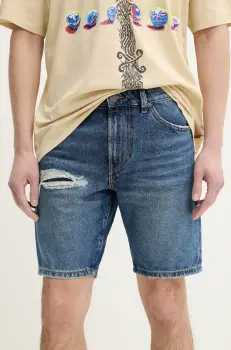 Diesel pantaloni scurti jeans D-FIN SHORTS barbati, A14621.0GRDY imagine